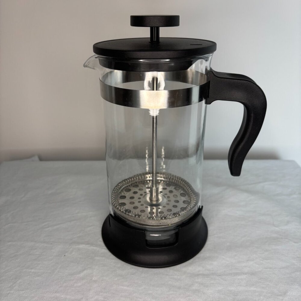 IKEA French Press Coffee Tea Maker Stainless Steel Glass 32oz Upphetta Black